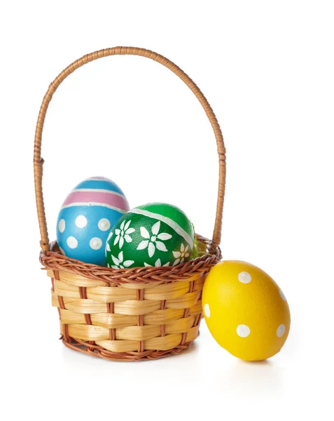 Easter Eggs Isolated White Background — Stock Photo, Image