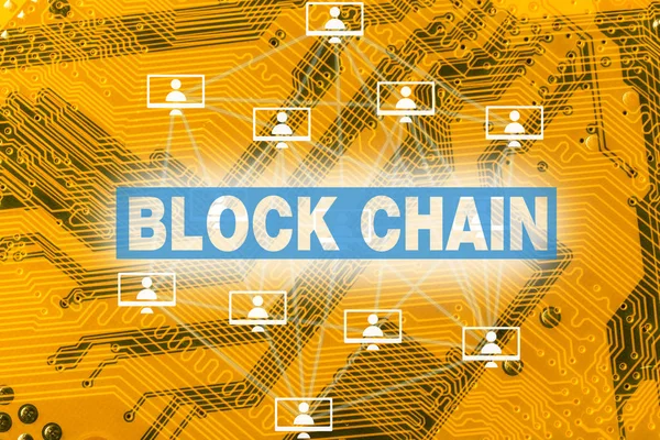 block chain technology concept