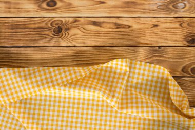 Arka plan boş ahşap masa masa örtüsü ile ile