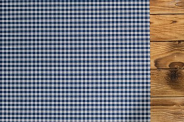 Arka plan boş ahşap masa masa örtüsü ile ile