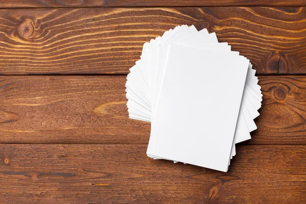 Blank White Papers Mock — Stock Photo, Image