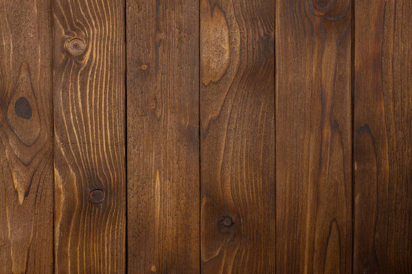 Wooden board brown background