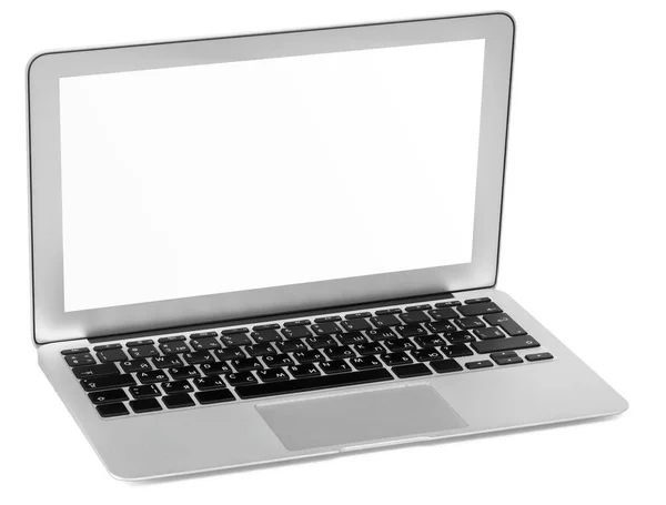 Laptop Isolerad Vit Bakgrund — Stockfoto