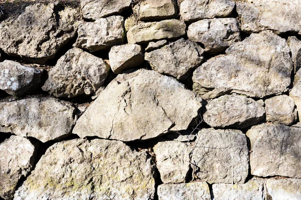 Stacked Stone Wall Hintergrund — Stockfoto