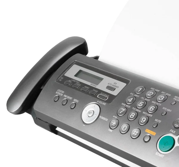 Telephone Fax White Background — Stock Photo, Image