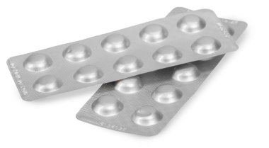 Beyaz arka plan üzerinde izole ilaç