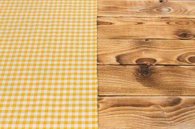 Arka plan boş ahşap masa masa örtüsü ile ile