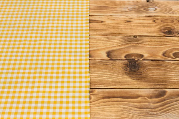 Arka plan boş ahşap masa masa örtüsü ile ile