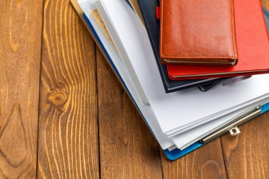 bloknot ofis ahşap tablo