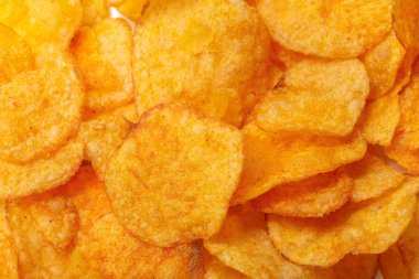 Patates cipsi arkaplanı kapat