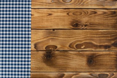 Arka plan boş ahşap masa masa örtüsü ile ile