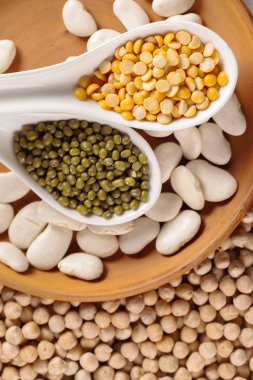 karışık kuru fasulye yakın çekim