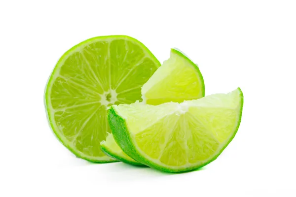 Limes Isolated White Background — Stock Photo, Image