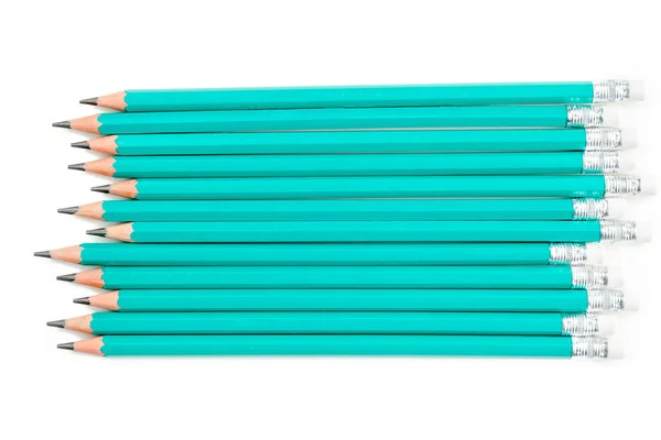 Crayons Isolés Sur Fond Blanc — Photo