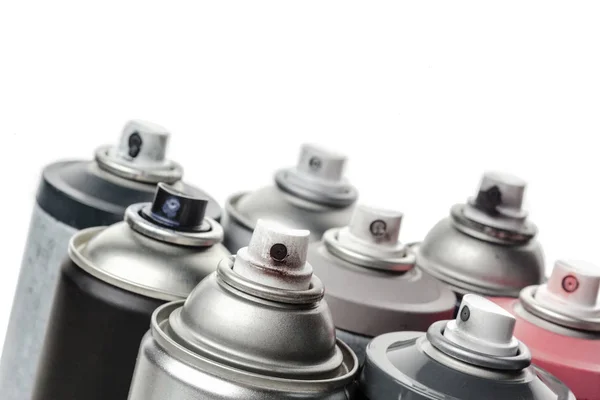 Distribuidores Tinta Spray Perto — Fotografia de Stock