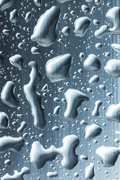 Drops Rain Glass Window — Stock Photo, Image