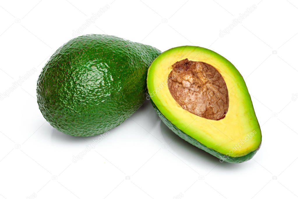 Avocado isolated on a white background