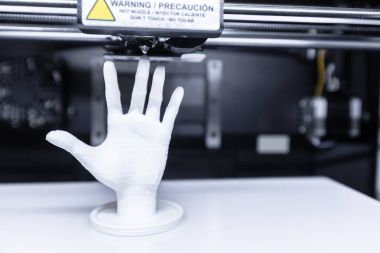 3D baskı devam ediyor yakın çekim