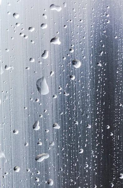 Drops Rain Glass Window — Stock Photo, Image