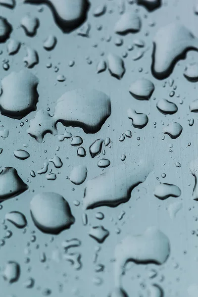 Regentropfen Auf Dem Glasfenster — Stockfoto