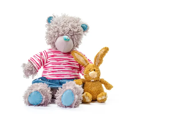 Spielzeug Teddybär Isoliert Auf Weißem Hintergrund — Stockfoto