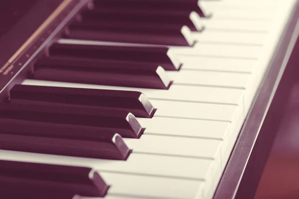Класична Клавіатура Піаніно Крупним Планом — стокове фото