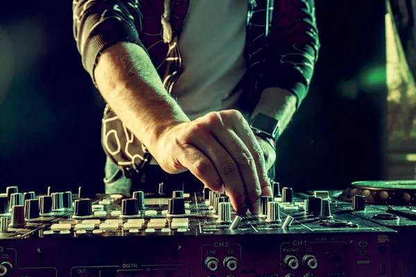 Dj mikser closeup müzik