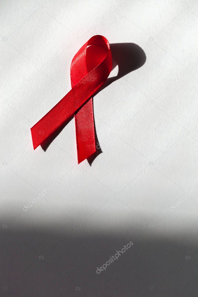 ribbon as symbol of aids awareness