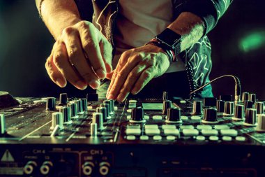 Dj mikser closeup müzik