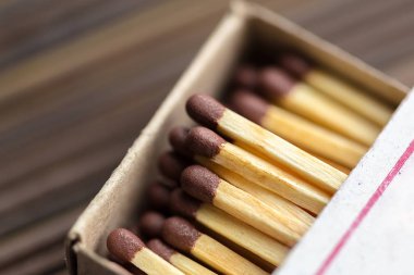 Birçok kibrit kutusu yakın çekim