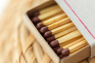 Birçok kibrit kutusu yakın çekim