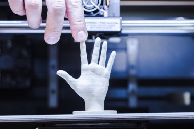 3D baskı devam ediyor yakın çekim