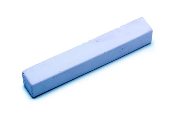 Tiza Azul Sobre Fondo Blanco — Foto de Stock