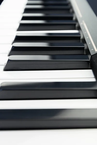 Tastiera Pianoforte Classica Vicino — Foto Stock