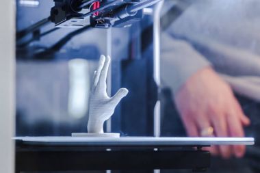 3D baskı devam ediyor yakın çekim