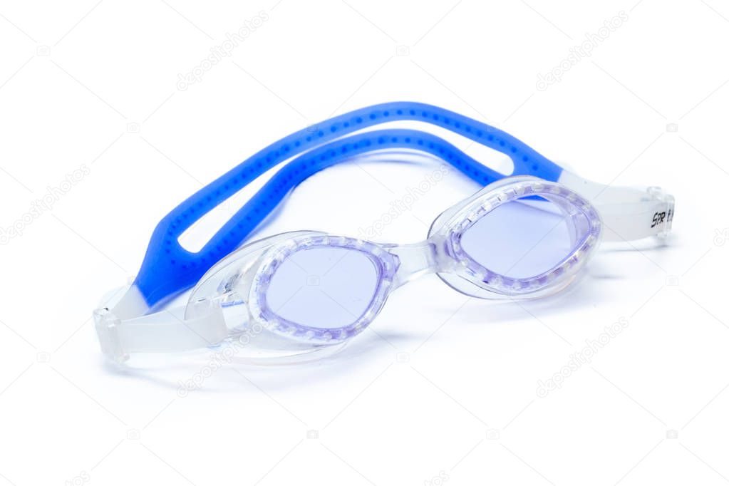 sport glasses on a white background