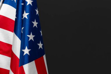 Kara tahtada yazı için yeri olan klasik Amerikan bayrağı