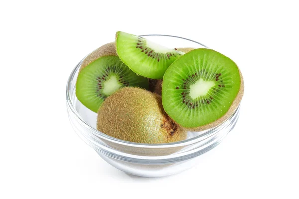 Kiwi fruits isolated on white background. creative photo — Stock Photo, Image