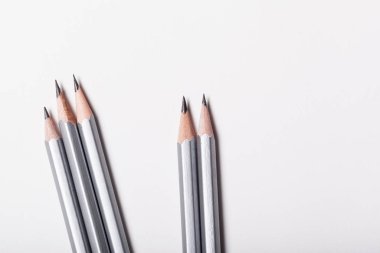 Beyaz arka plan üst görünümünde yalıtılmış kalem