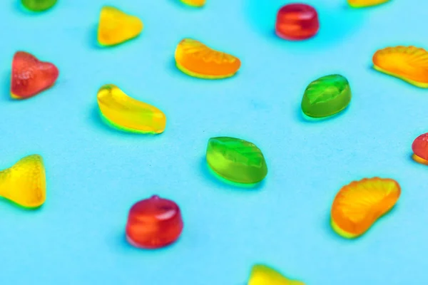 A lot of colorful candy. creative photo. — Stock Photo, Image