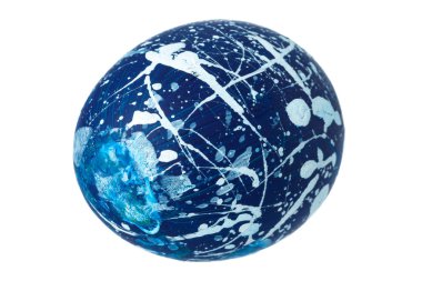 Beyaz renkli Paskalya Yumurtası. Yaratıcı fotoğraf.