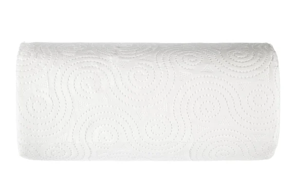 Rollo de papel higiénico sobre fondo blanco. foto creativa . —  Fotos de Stock