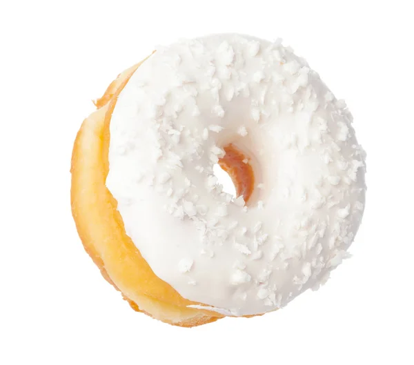 Köstliche Donut Isoliert Auf Weißem Hintergrund — Stockfoto