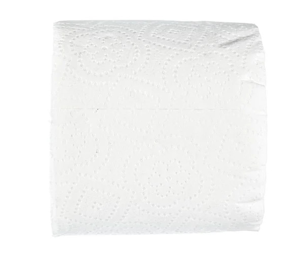 Closeup View Toilet Paper Isolated White Background — Stock Photo, Image