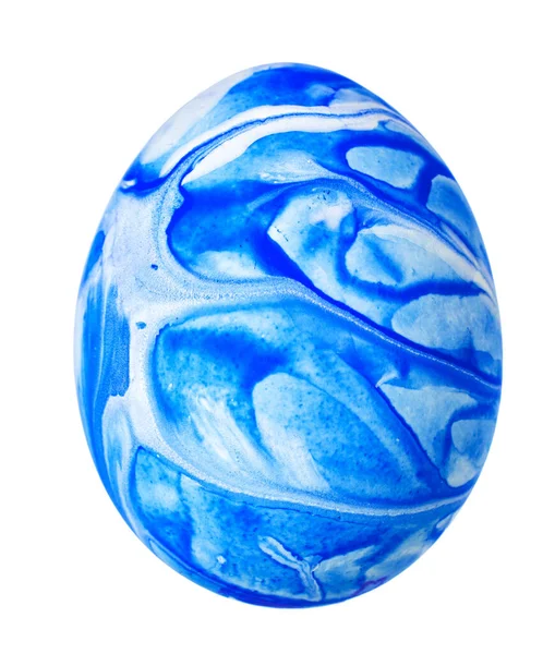 Huevo de Pascua colorido aislado en blanco. foto creativa . — Foto de Stock