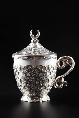 Geleneksel Türk kahvesi. Kapat. yaratıcı fotoğraf.