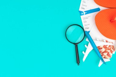 Seyahat planı konsepti. Kapat. yaratıcı fotoğraf.