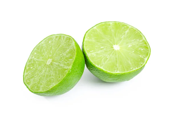 Lime isolated on white background. creative photo. — Stock Photo, Image