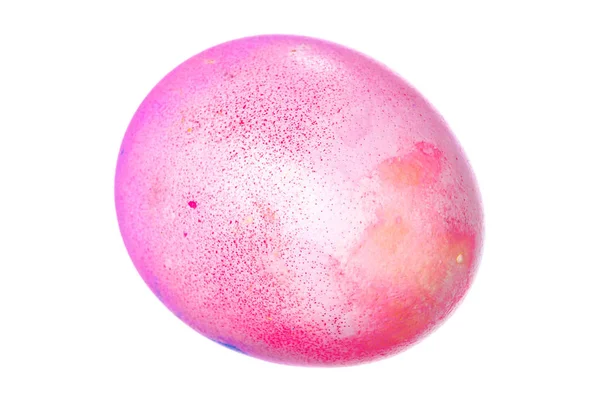 Красочный пасхальное яйцо изолированы на белом. креативные фото . — стоковое фото