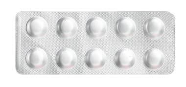 Gümüş su toplayan haplar beyaza izole edilmiş.